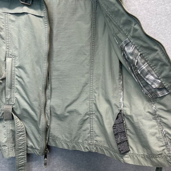 Harley Davidson Lightweight Jacket Womens Small Green‎ Full Zip Embroidered Belt - Picture 7 of 15